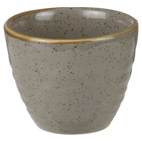Churchill Ripple Dip Schale Stonecast Peppercorn; 70 ml, 5.9x5 cm (ØxH); grau/braun; rund; 12 Stück / Pack