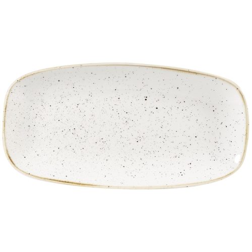 Churchill Chefs Oblong Platte Stonecast Barley White; 29.8x15.3 cm (LxB); weiss/braun; rechteckig; 12 Stück / Pack