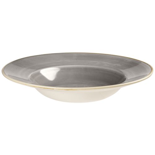 Churchill Teller tief Stonecast Peppercorn; 284 ml, 24x3.7 cm (ØxH); grau/braun; rund; 12 Stück / Pack