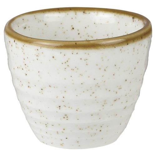 Churchill Ripple Dip Schale Stonecast Barley White; 70 ml, 5.9x5 cm (ØxH); weiss/braun; rund; 12 Stück / Pack