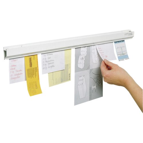 magnetoplan, MAGNETOPLAN Catch-Ball Klemmleiste 1000mm 210081000 weiss, Kunststoff