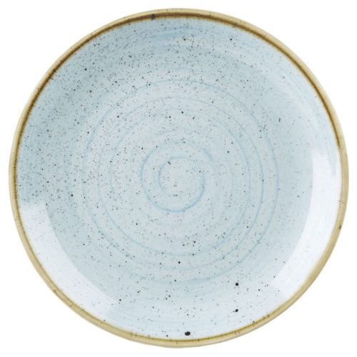 Churchill Teller flach Stonecast Duck Egg Coupe; 32.4 cm (Ø); hellblau/braun; rund; 6 Stück / Pack
