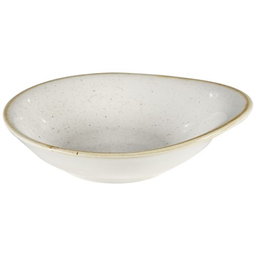 Churchill Schale tief Stonecast Barley White oval; 300 ml, 18.5x18.5x16.8 cm (LxBxH); weiss/braun; oval; 12 Stück / Pack
