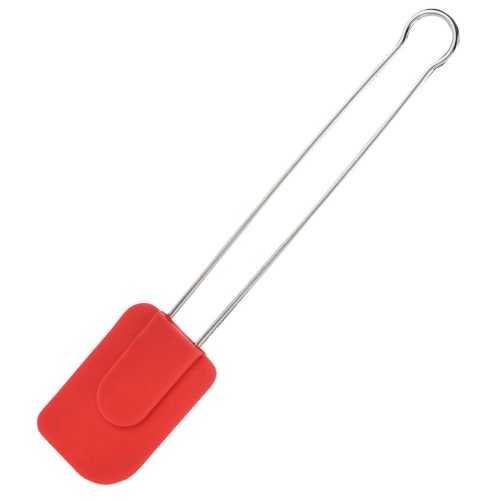 Westmark Koch-/Teigschaber Silicone; 28.5x6x1 cm (LxBxT); rot/silber