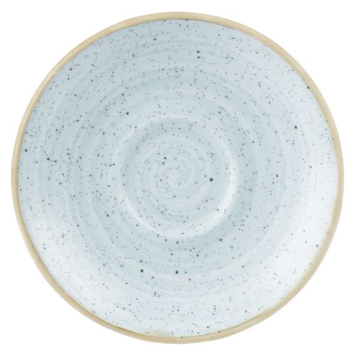 Churchill Espresso Untere Stonecast Duck Egg; 11.8 cm (Ø); hellblau/braun; rund; 12 Stück / Pack
