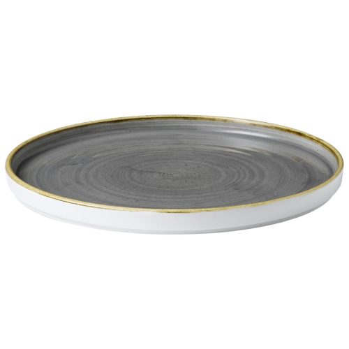 Churchill Teller rund Stonecast Peppercorn mit erhöhtem Rand; 27.5x2 cm (ØxH); grau/braun; rund; 6 Stück / Pack