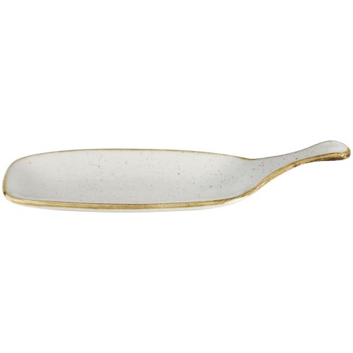 Churchill Platte Stonecast Barley White mit Griff; 12.3x28.4 cm (LxB); weiss/braun; rechteckig; 6 Stück / Pack