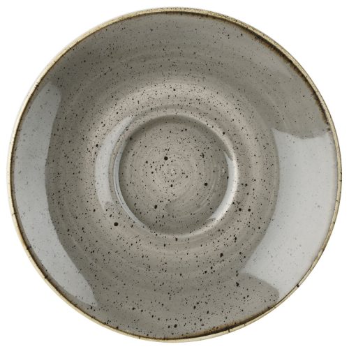 Churchill Cappuccino Untere Stonecast Peppercorn; 15.6 cm (Ø); grau/braun; rund; 12 Stück / Pack