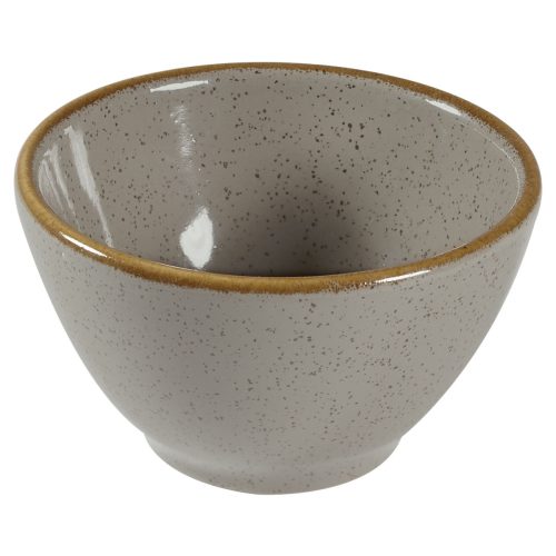 Churchill Dip Schale Stonecast Peppercorn; 60 ml, 7 cm (Ø); grau/braun; rund; 12 Stück / Pack