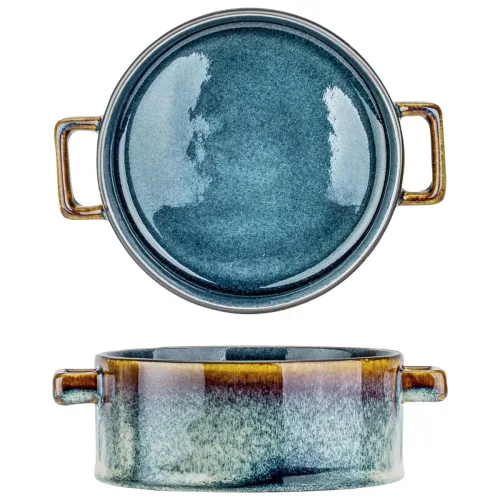 Cosy & Trendy, Quintana blue Suppentopf, D 13x5.5cm - 45cl