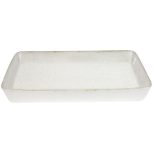 Churchill Buffetschale Stonecast Hints Barley White GN 1/1; 6000 ml, 53x32.5x6.2 cm (LxBxH); weiss/braun; rechteckig; 2 Stück / Pack