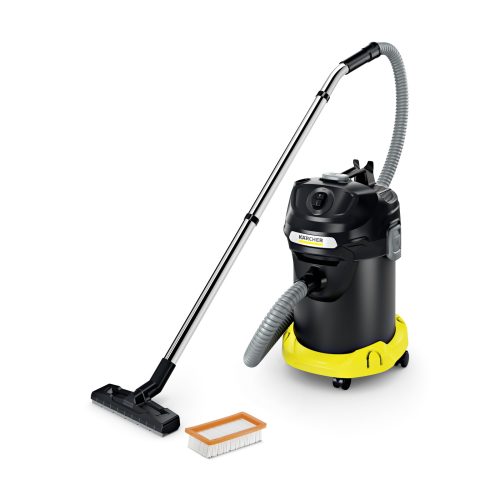 Kärcher, Kärcher AD 4 Premium Aschesauger – Staubsauger ohne Beutel – schwarz / gelb