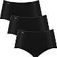 Sloggi, Sloggi - Slip  3er Pack Bequem sitzend, 46, Schwarz