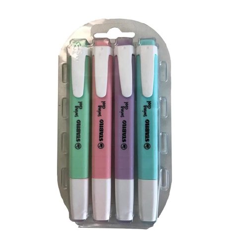 undefined, STABILO Swing Cool Leuchtmarker Pastel 4er Set
