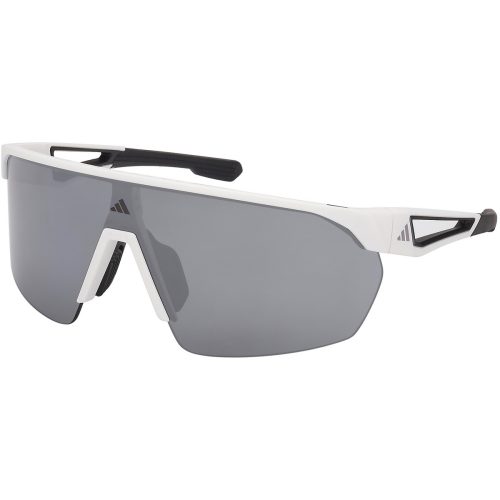Marcolin Deutschland GmbH, Marcolin Deutschland GmbH Adidas SP0103 Unisex-Sonnenbrille Halbrand Monoscheibe Kunststoff-Gestell, Weiß