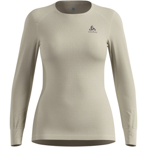 Odlo, Odlo Active Warm Base Layer Shirt für Damen - Wandern, Ski & Snow - beige, L