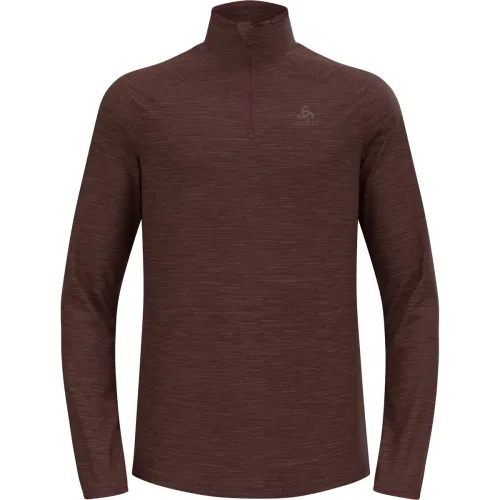 Odlo, Odlo Essential Thermal Lauf-Mid Layer Half-Zip für Herren - Training, Running - maron, L
