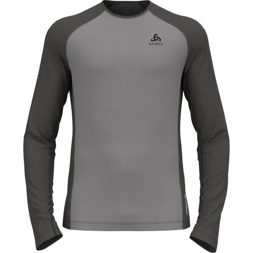 Odlo, Odlo Natural Performance Wool 150 Base Layer Shirt für Herren - Wandern, Ski & Snow - grau, L