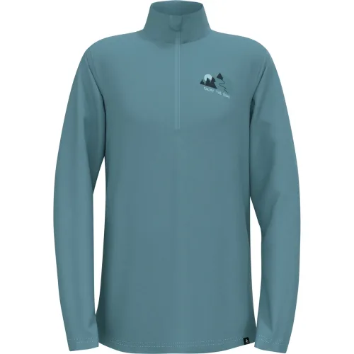 Odlo, Odlo Berra Graphic Mid Layer Half-Zip für Kinder - Ski & Snow - blau, 140