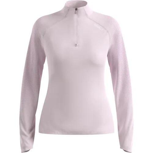 Odlo, Odlo Zeroweight Warm Lauf-Mid Layer Half-Zip für Damen - Running - pink, S
