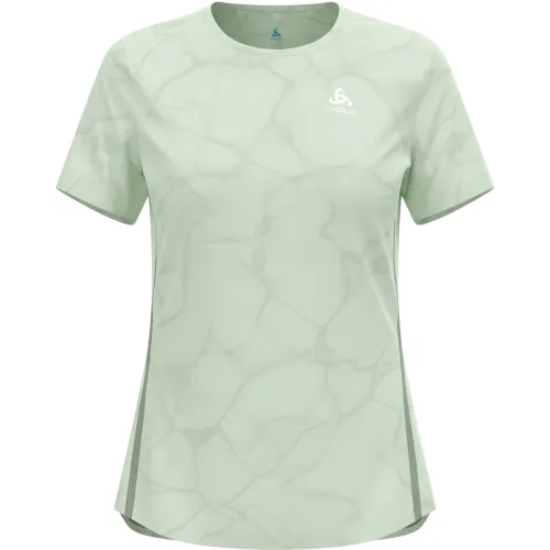 Odlo, Odlo Zeroweight Engineered Chill-Tec Lauf-T-Shirt für Damen - Training, Running - grün, XL