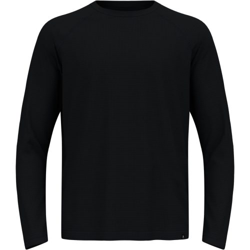 Odlo, Odlo Wool Waffle Langarm-Shirt für Herren - Wandern, Casual Comfort - schwarz, M
