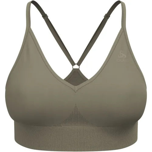 Odlo, Odlo Seamless Low - Padded Sport BH für Damen - Wandern, Training - grün, L