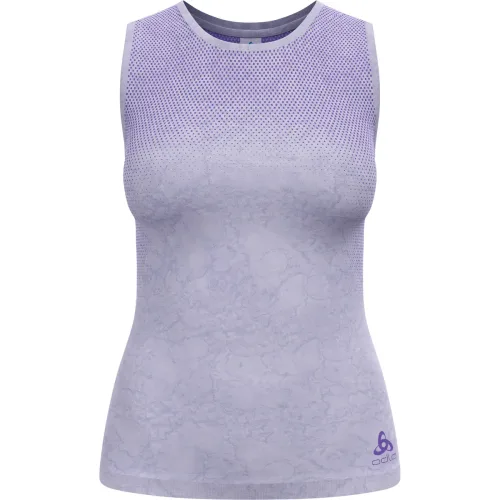 Odlo, Odlo Ärmelloser Performance Light Base Layer mit Rain-Dye-Effekt für Damen - Training, Radsport - lila, L