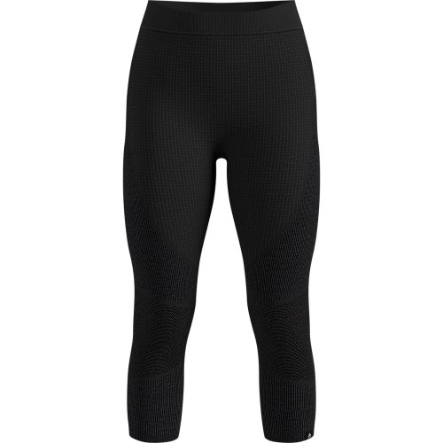 Odlo, Odlo Seamless Performance Wool Base Layer 3/4 Tights für Damen - Wandern, Skilanglauf - schwarz, XL
