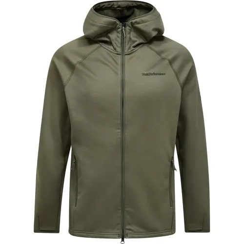 Peak Performance, PEAK PERFORMANCE Zip Hood Herren Midlayer Grün, Herren, Größe: L