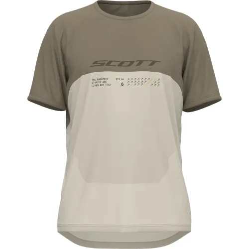 SCOTT, SCOTT Vertic DRI Herren Biketrikot Beige, Herren, Größe: L