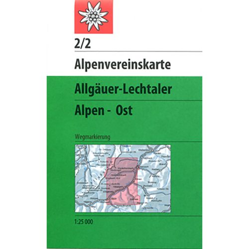 DAV AV-Karte 2/2 Allgäuer- Lechtaler Alpen Ost