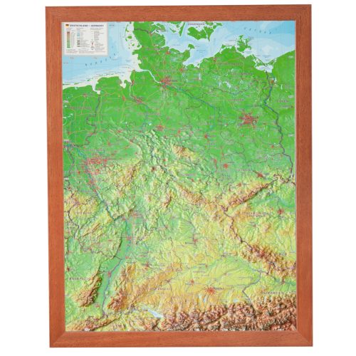 Georelief 3D Reliefkarte Deutschland