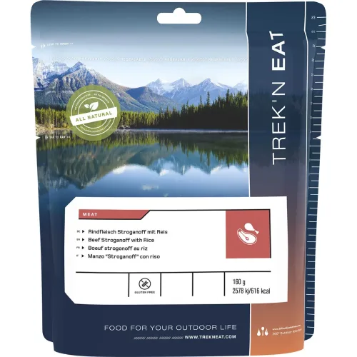 Trek'n Eat, Trek'n Eat Rindfleisch Stroganoff mit Reis Outdoornahrung Blau, Herren, Größe: 0