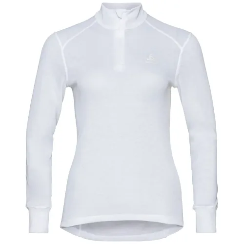 Odlo, Odlo Active Warm Base Layer Half-Zip für Damen - Wandern, Ski & Snow - weiss, XL