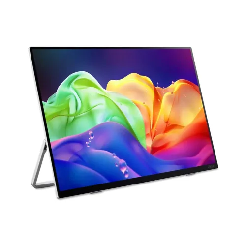 undefined, Acer PE0 PE160WUT, tragbarer OLED Touch Monitor, 16 Zoll WQXGA+ 2880 x 1800, 120 Hz, HDR10, Adaptive-Sync, USB-C, HDMI, Silber