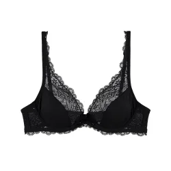 Lace Comfort BH mit Bügel, ungefüttert in schwarz