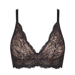 Triumph - Bügelloser BH, unwattiert, für Damen, Black, Größe 85D