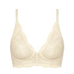 Bügelloser Bh, Unwattiert Damen Creme F/75