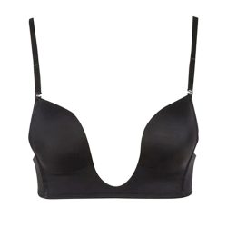 MAGIC Bodyfashion - Bügelloser BH, wattiert, für Damen, Black, Größe 75D