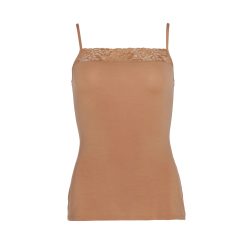 Cozy Beauty Top Spaghetti in beige