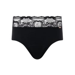 Period Panties Slip in schwarz