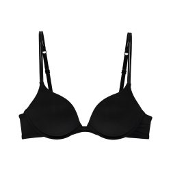 Sexy Comfort BH mit Bügel, gefüttert in schwarz