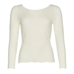 Cashmere Sensation Shirt Langarm in weiss