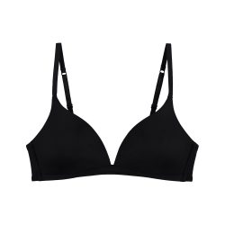 Sexy Comfort BH ohne Bügel, gefüttert in schwarz