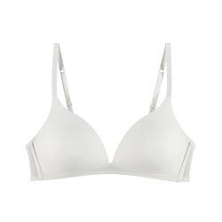 Sexy Comfort BH ohne Bügel, gefüttert in weiss