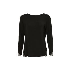 Lacey Dreams Pyjama Oberteil in schwarz