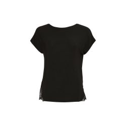 Lacey Dreams Pyjama Oberteil, kurz in schwarz