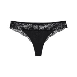 Lace Comfort Brazilian Slip in schwarz