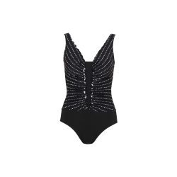 Swimsuit Dots Badeanzug ohne Bügel ungefüttert in schwarz